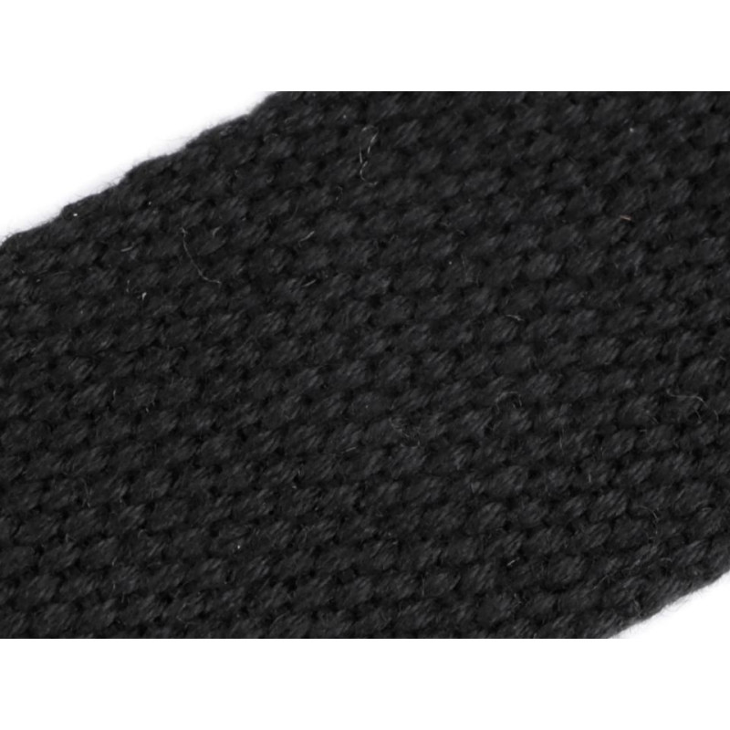 Sangle sac avec mousqueton - 113cm noir nickelé