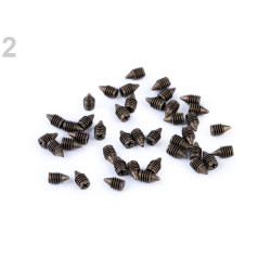 Petites vis sans tête argent ou bronze /  2,7 x 5 mm / mini vis pour cadre de sacs 