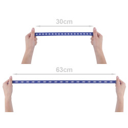 3M Elastique imprimé étoiles 20mm / ruban stretch élastique plat décoratif, bande ceinture élastique, élastique sport 