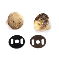 5 Fermoirs magnétiques aimantés /10, 14 ou 18 mm / bronze argent or noir / Boutons pressions aimantés