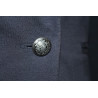 10 boutons métal ciselé 23 mm / or argent ou noir / Ecusson gravé 