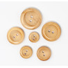 4 boutons bois  2 trous 16, 23, 25 ou 35 mm  / gros boutons en bois naturel