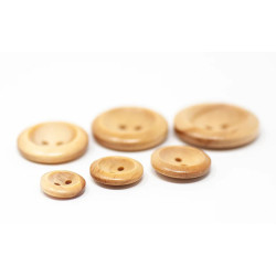 4 boutons bois  2 trous 16, 23, 25 ou 35 mm  / gros boutons en bois naturel