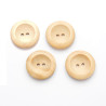 4 boutons bois  2 trous 16, 23, 25 ou 35 mm  / gros boutons en bois naturel