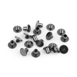 10 rivets à selle à visser, rivet métallique pour reliure, rivets métal pour maroquinerie 