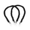 2 Anses sac 70cm avec boucles anneaux / corde et métal argent / création de sacs porté main cabas tricot 