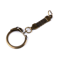 Attache porte clef metal argent