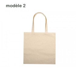 Lot de 3 sacs en toile de coton brute