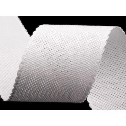 Bande de toile Aïda blanche ou ivoire à broder – 3 à 10 cm