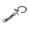 Attache porte clef metal argent