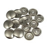 5 boutons 11 mm  a recouvrir en metal argent decoration